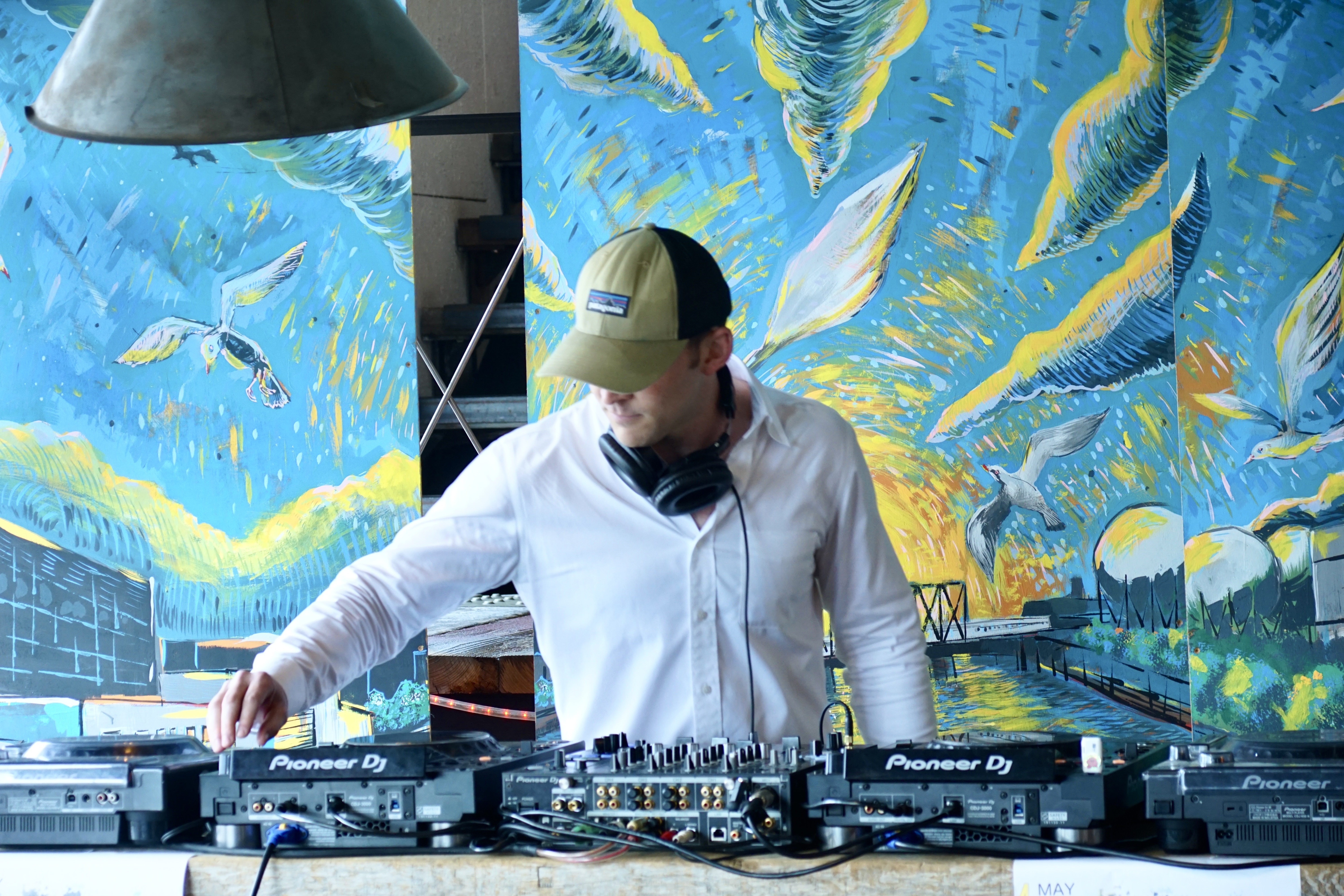 Deejaying in Osaka